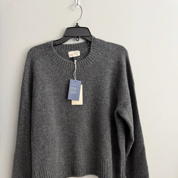 Target Women’s XL Cozy Crewneck Sweater Universal Thread Dark Gray Grey - Picture 4 of 7